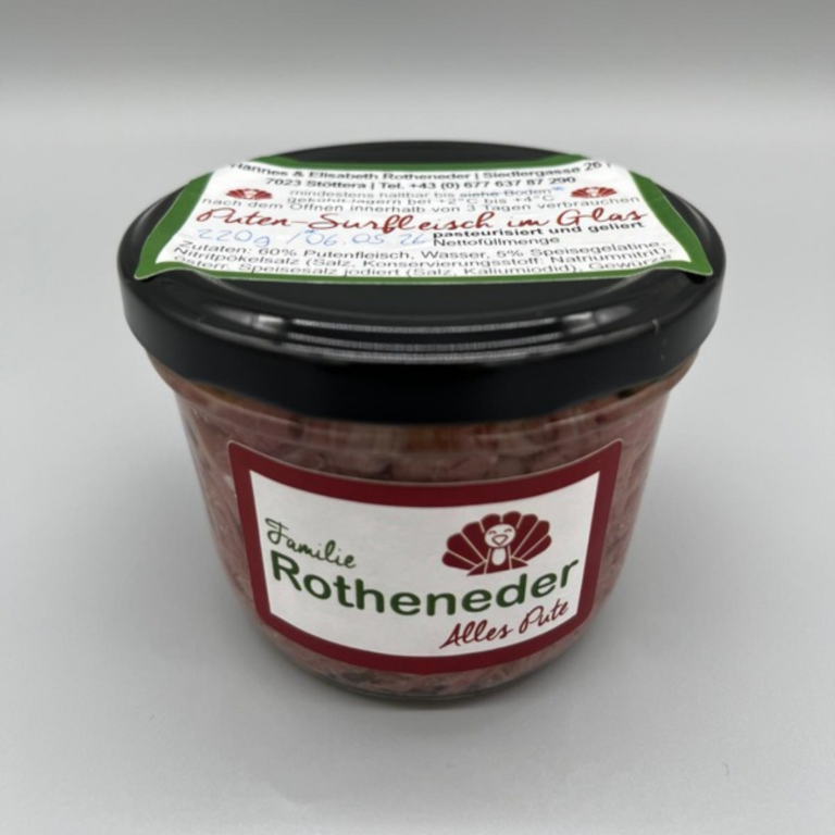 Putensurfleisch im Glas, 220g